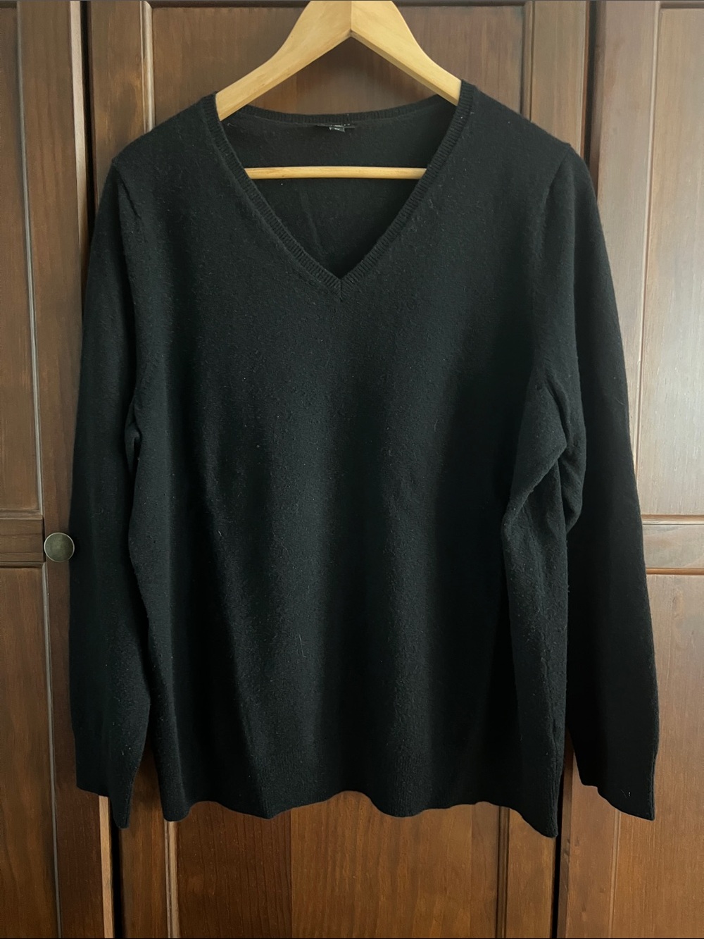 TALBOTS Sophisticated Cashmere Soft Capsule Sweater Black Size 2X Classic Staple